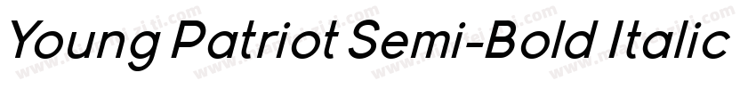 Young Patriot Semi-Bold Italic字体转换
